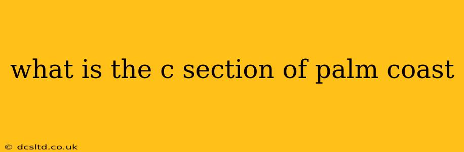 what is the c section of palm coast