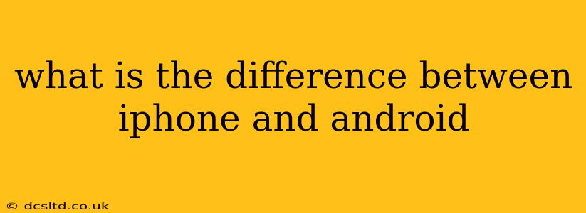 what is the difference between iphone and android