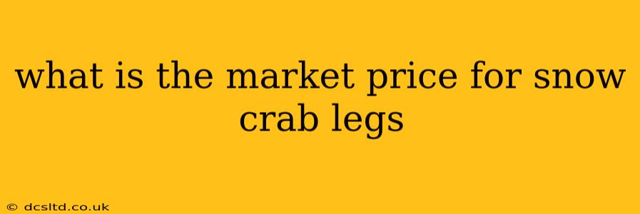 what is the market price for snow crab legs