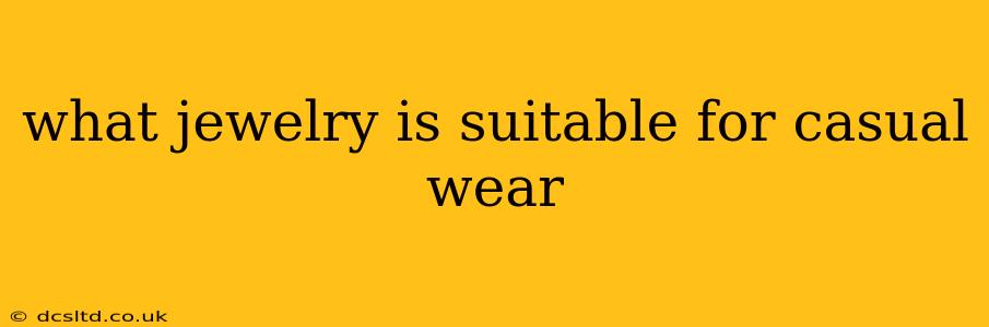 what jewelry is suitable for casual wear