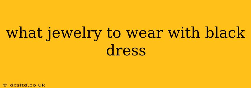 what jewelry to wear with black dress