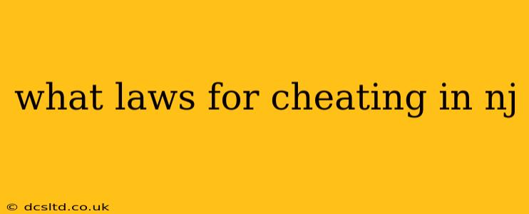 what laws for cheating in nj