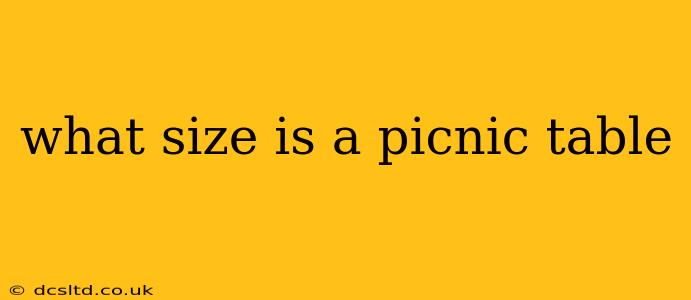 what size is a picnic table