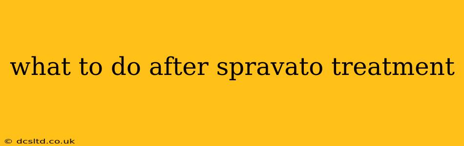 what to do after spravato treatment