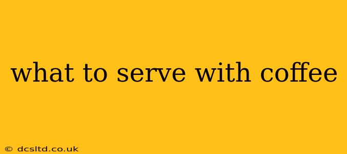 what to serve with coffee