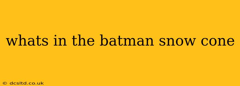 whats in the batman snow cone