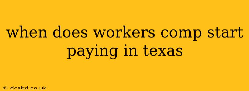 when does workers comp start paying in texas