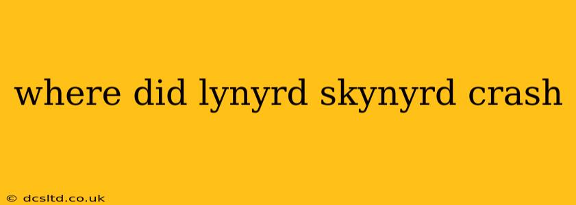 where did lynyrd skynyrd crash