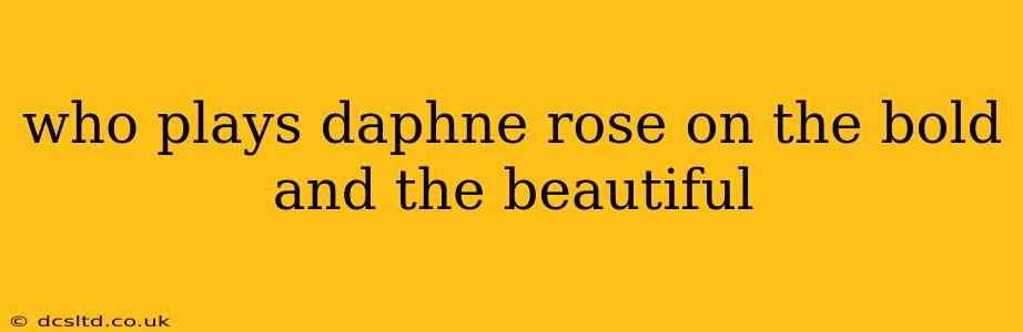 who plays daphne rose on the bold and the beautiful