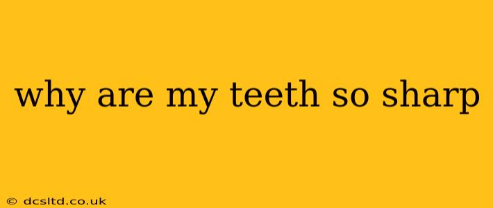why are my teeth so sharp