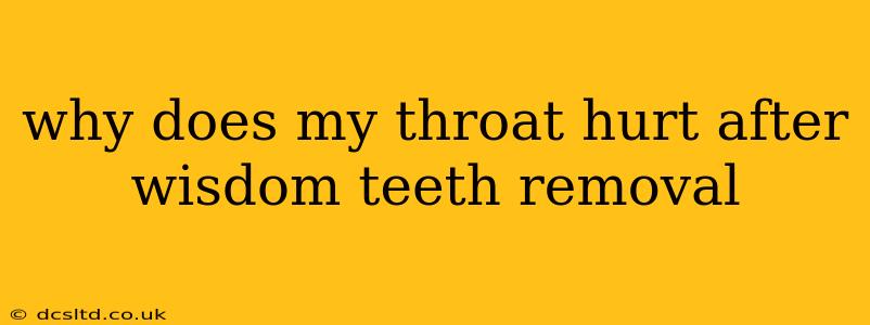 why does my throat hurt after wisdom teeth removal