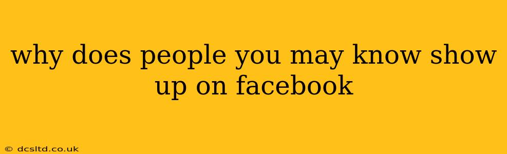 why does people you may know show up on facebook