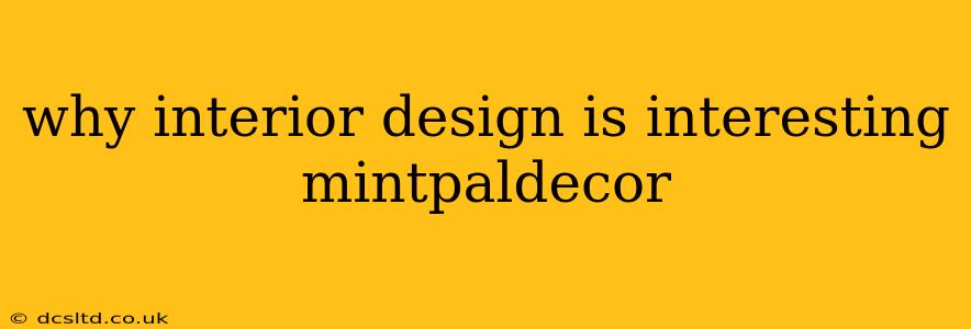 why interior design is interesting mintpaldecor