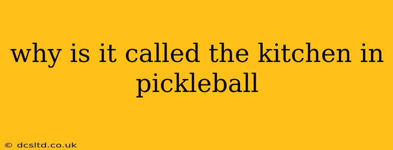 why is it called the kitchen in pickleball