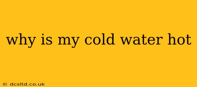 why is my cold water hot