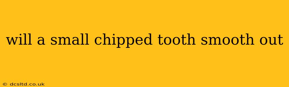 will a small chipped tooth smooth out
