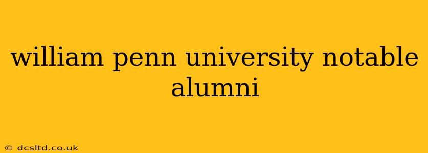 william penn university notable alumni