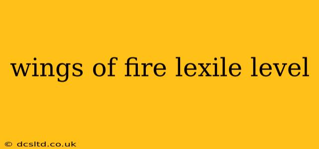wings of fire lexile level