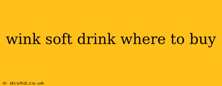 wink soft drink where to buy