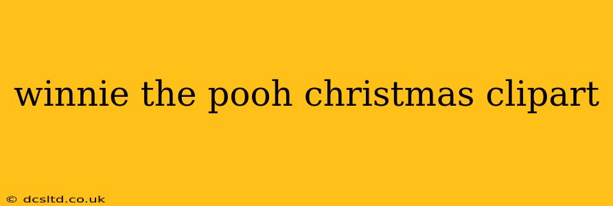 winnie the pooh christmas clipart