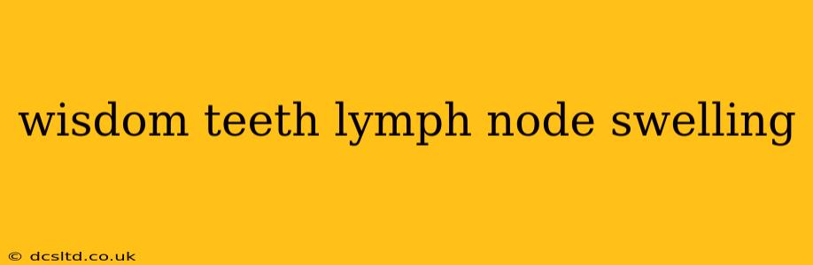 wisdom teeth lymph node swelling