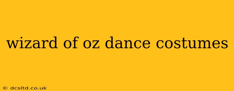 wizard of oz dance costumes