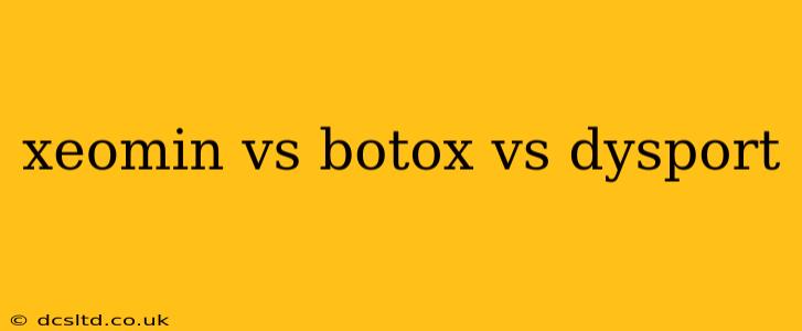 xeomin vs botox vs dysport